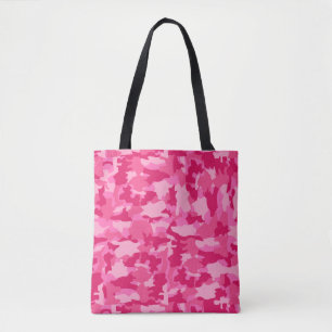 Army Camouflage Pink Pattern Background Tote Bag
