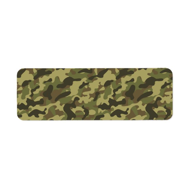 Army Camouflage Return Address Label (Front)