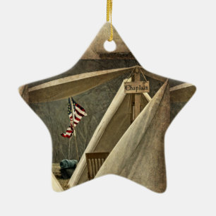 Army Chaplain Ceramic Ornament