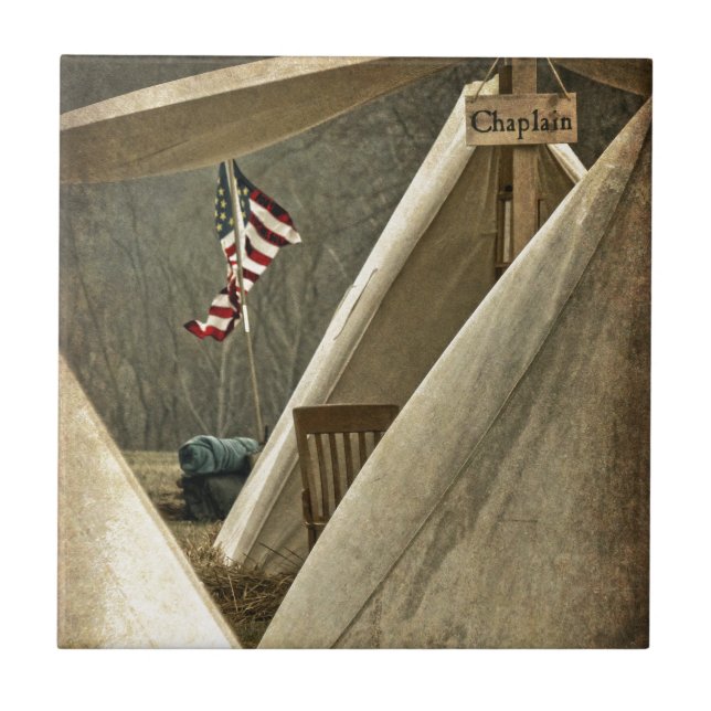 Army Chaplain Ceramic Tile (Front)