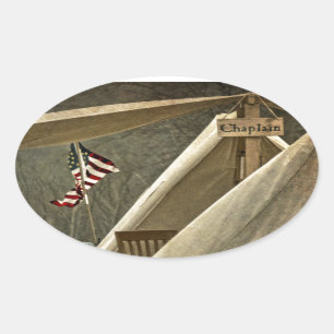 Army Chaplain Oval Sticker