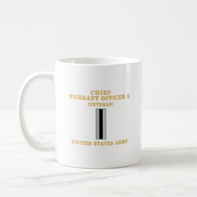 Army - Chief Warrant Officer 5 - CW05 - Veteran - Coffee Mug (Left)
