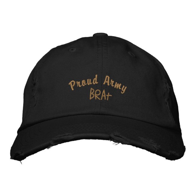 Army Child Humour - Gift Idea Embroidered Hat (Front)