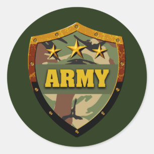 Army Classic Round Sticker