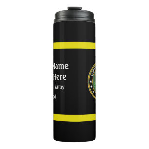 Army colours Plus Army seal - Personalise Thermal Tumbler