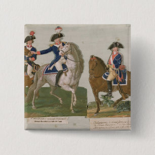 Army Commander and an Officer 15 Cm Square Badge