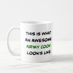 army cook, awesome coffee mug