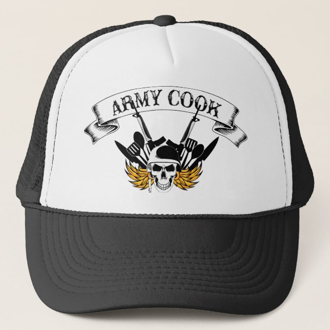 Army Cook Trucker Hat (Front)