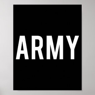 Army - Cool New Us American Vet Funny Gift Tee  Poster
