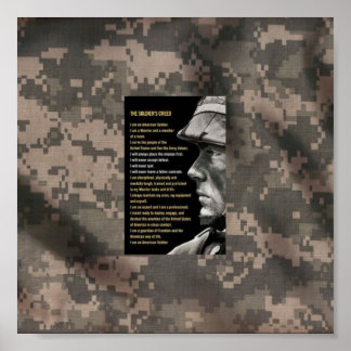 Army creed poster