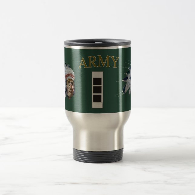 Army CWO-3 Indian Mug (Center)