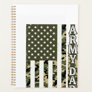 Army Dad Camo American Flag Vintage Shirt Design_1 Planner