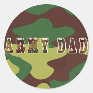 Army Dad Camouflage Sticker