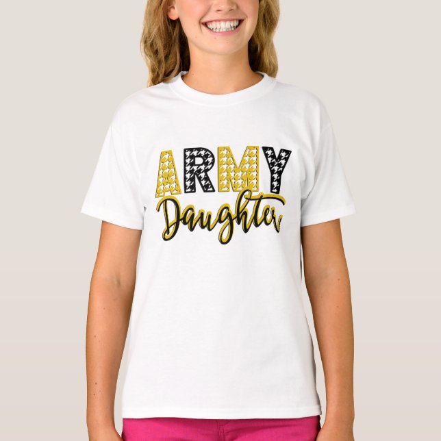 Army Daughter Girls TShirt (Front)