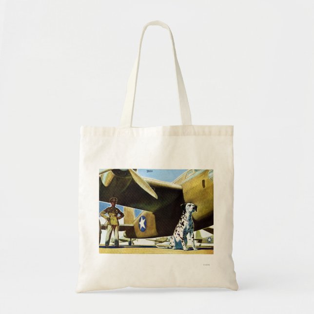 Army Dog Tote Bag (Front)