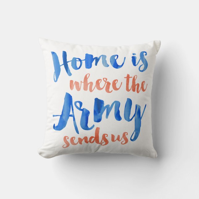 Army Duty Station Customisable Pillow (Front)