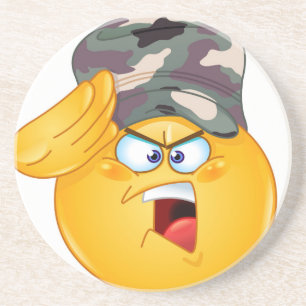 army emoji coaster