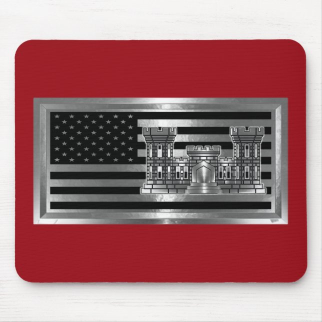 Army Engineer Mouse Pad (Front)