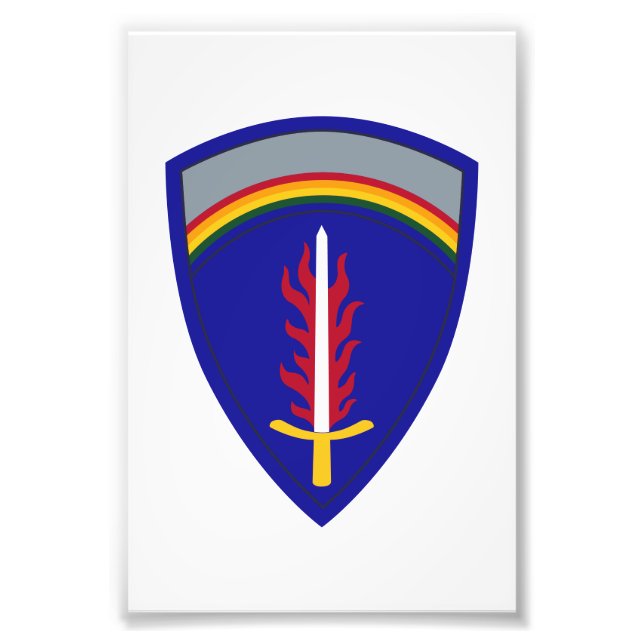 Army Europe USAREUR Insignia Photo Print (Front)