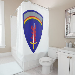 Army Europe USAREUR Shower Curtain