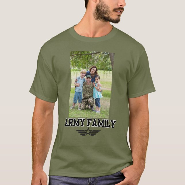Army Family with Photo T-Shirt (Front)