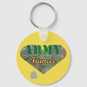 Army Fiancee Key Ring