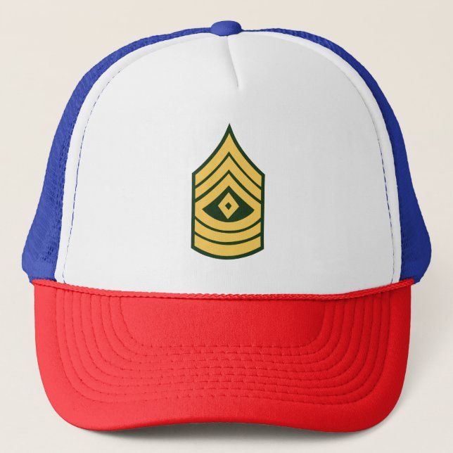 Army - First Sergeant E-8 (1SG) Trucker Hat (Front)