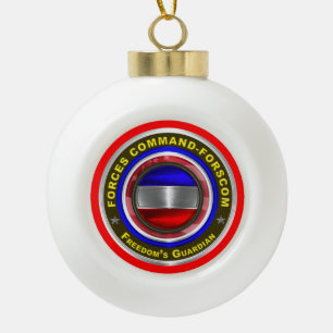 Army Forces Command-FORSCOM Keepsake Ceramic Ball Christmas Ornament