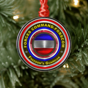 Army Forces Command-FORSCOM Keepsake Christmas Metal Ornament