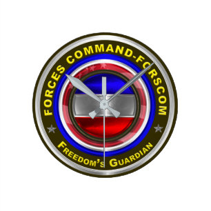 Army Forces Command-FORSCOM Keepsake Round Clock