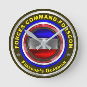 Army Forces Command-FORSCOM Keepsake Round Clock
