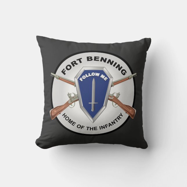 Army - Fort Benning, GA - Home of the Infantry Cushion (Front)