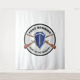 Army - Fort Benning, GA - Home of the Infantry Tapestry