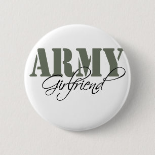 Army Girlfriend 6 Cm Round Badge