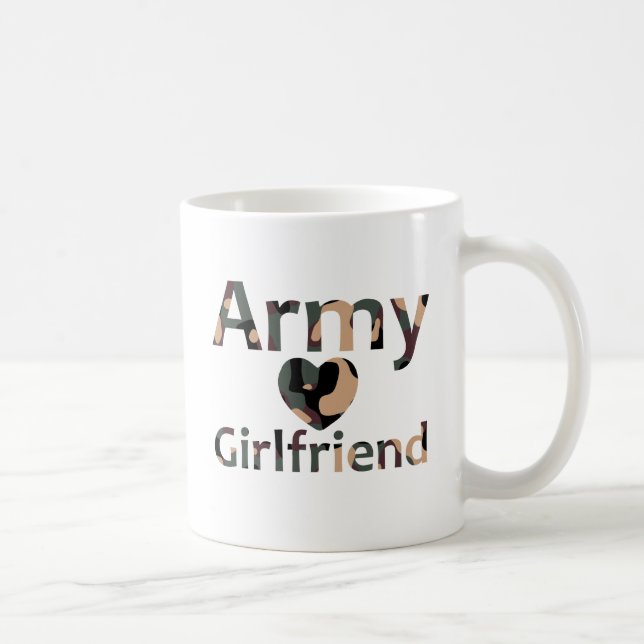 Army Girlfriend Camo Heart Coffee Mug (Right)