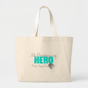 Army Grandma Grandson Hero Large Tote Bag