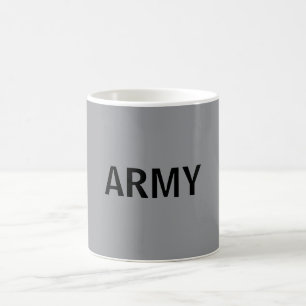 Army gray coffee mug