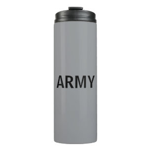 Army gray thermal tumbler