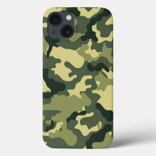 Army Green Camouflage Pattern iPhone 13 Case