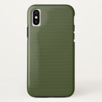 Army Green Carbon Fibre Style Print