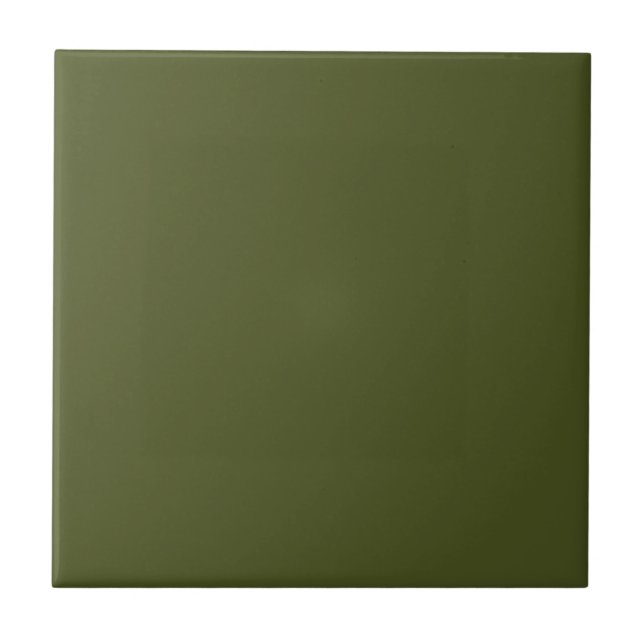 Army Green Ceramic Tile (Front)