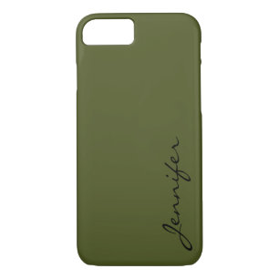 Army green color background iPhone 8/7 case