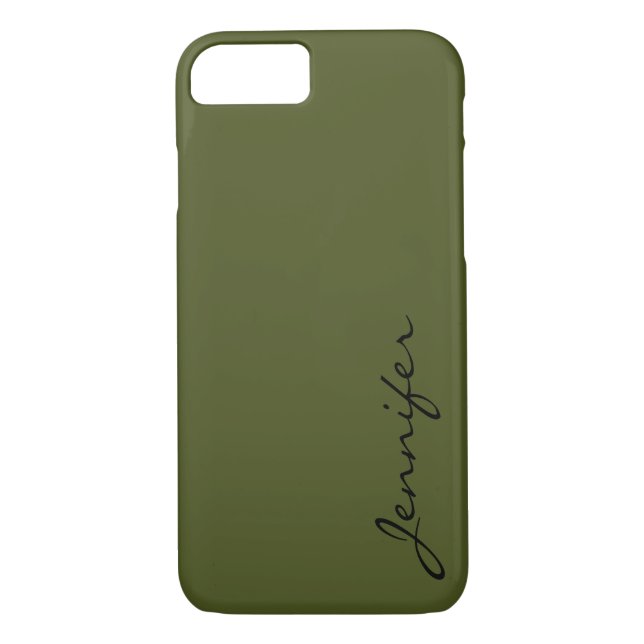 Army green colour background Case-Mate iPhone case (Back)