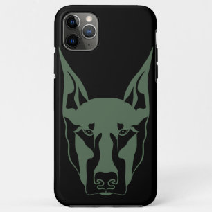 Army green Doberman iPhone 11 Pro Max Case