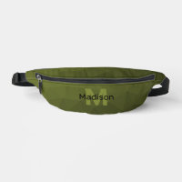 Army green geometric mesh pattern Monogram