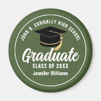 Army Green Military School Custom 2023 Graduation