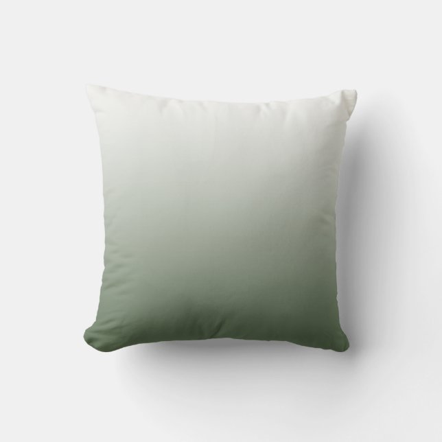 Army Green Ombre Pillow (Front)