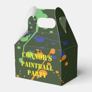 Army Green Paintball Party Favour Box