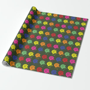 Army Green Paintball Wrapping Paper