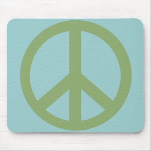 Army Green Peace Sign Products Mouse Pad